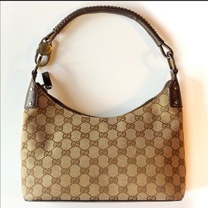 SOLD Gucci Hobo Shoulder Monogram Bag 115002